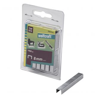 Capse plate Wolfcraft 7057000, tip 013, 8 mm, 1400 buc