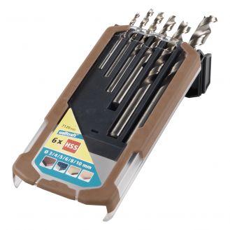 Set 6 burghie pentru lemn Wolfcraft 7120000 