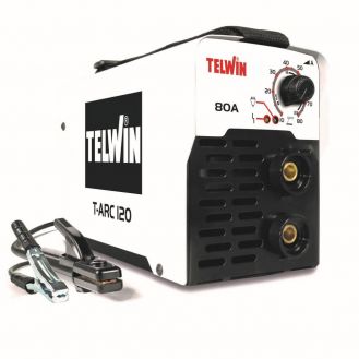 Invertor sudura  MMA Telwin T-ARC120ACX, 80 A, electrozi 1.6-2.5 mm, cu accesorii