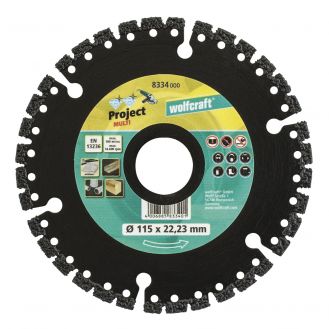 Disc diamantat Wolfcraft 8334000, Pro Multi, multifunctional, D 115x22.2 mm

 