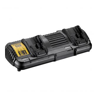 Incarcator cu 2 porturi Dewalt DCB132, pentru acumulatori Li-Ion XR de 12 V si 18 V, 4 A