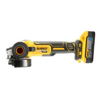 Polizor unghiular DeWalt DCG405H2T, 125 mm, cu 2 acumulatori POWERSTACK 18 V/5.0 Ah si incarcator in valiza de transport 