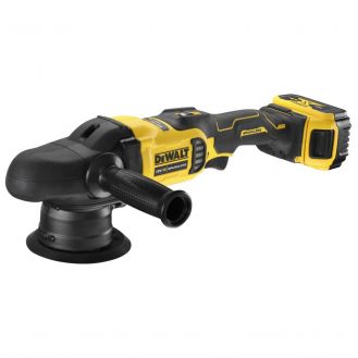 Masina de polisat orbital Dewalt DCM848P2, cu 2 acumulatori Li-Ion de 18V / 5.0Ah, 125 mm