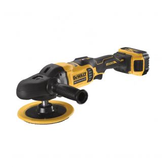 Masina de polisat axiala Dewalt DCM849P2, cu 2 acumulatori Li-Ion de 18V / 5.0Ah, 125 mm