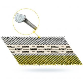 Cuie cu cap D Dewalt DNPT28R63G12Z, cu banda, 63 mm, G12, 2200 bucati/cutie