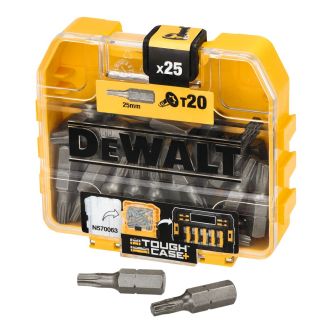 Set 25 biti T20 DeWALT DP42, lungime 25 mm, in cutie plastic