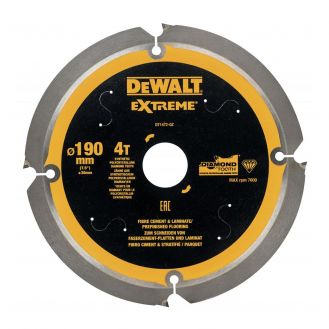 Disc Dewalt DT1472 pentru fierastrau circular, D 190x30x1.8 mm, 4 dinti, taiere fibrociment, seria Extreme