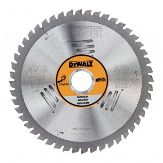 Disc Dewalt DT1914 pentru fierastrau circular, D 216x30x2.6 mm, 48 dinti, pentru taiere aluminiu, seria Extreme