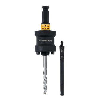 Arbore cu schimbare rapida DeWalt DT20631, Ø32 - 210 si burghiu de ghidare cu varf din TCT și plat pentru lemn