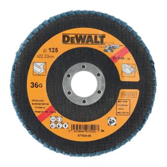 Disc lamelar Dewalt DT3265, 125X22.23 mm, granulatie 36