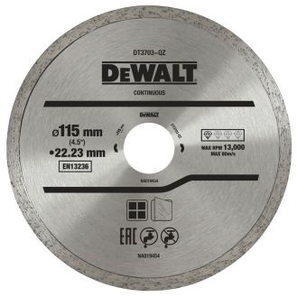 Disc diamantat Dewalt DT3703, D 115x22.23x1.6 mm, taiere materiale ceramice