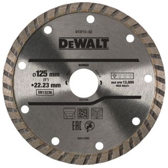 Disc diamantat Dewalt DT3712, D 125x22.23x2.2 mm, taiere in zidarie