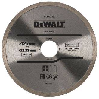 Disc diamantat Dewalt DT3713, D 125x22.23x1.6 mm, taieri ceramice