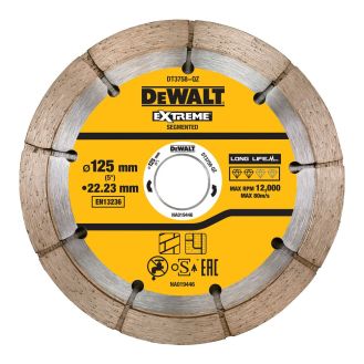 Disc diamantat Dewalt DT3758, D 125x22.23x6.3 mm, pentru imbinari de mortar, pentru caneluri de pereti