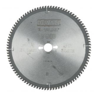 Disc Dewalt DT4290 pentru fierastrau circular, D 305x30x3.0 mm, 96 dinti, pentru taiere aluminiu, seria Extreme