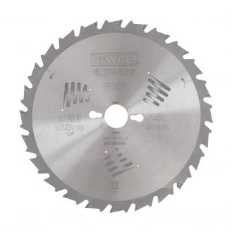Disc Dewalt DT4301 pentru fierastrau circular, D 250x30x3.0 mm, 24 dinti, pentru taiere extra-fina, seria Extreme