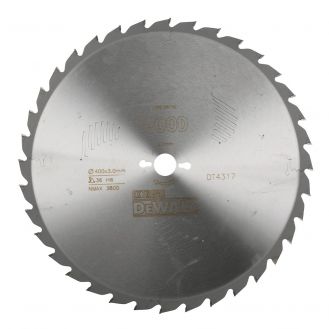 Disc Dewalt DT4317 pentru fierastrau circular, D 400x30x3.0 mm, 36 dinti, pentru taiere rapida, seria Extreme