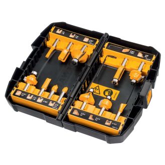 Set 12 freze DeWalt DT90016, 8 mm, in cutie de plastic