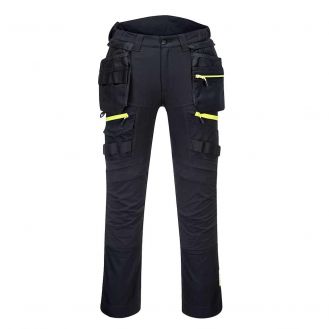 Pantaloni cu buzunare exterioare detasabile Portwest DX440BKR48, culoare negru, marime 48, talie normala