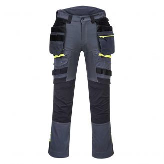 Pantaloni cu buzunare exterioare detasabile Portwest DX440MGR48, culoare gri, marime 48, talie normala