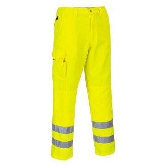 Pantaloni Hi-Vis Portwest Combat E046YERXXXL, culoare galben, marime XXXL, talie normala