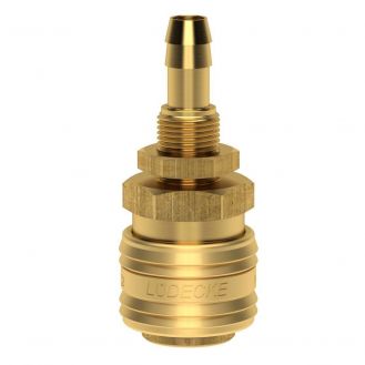 Cupla rapida mama Ludecke ES_10_TSV, DN 7.2, pentru furtun 10 mm, surub M14x1