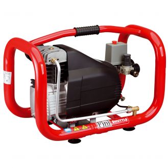 Compresor de aer cu ulei, monofazat, cu un cilindru Fini SHUTTLE 265-M, 1.5 kW 10 bar, 250 l/min, cu butelie de 2.4 l