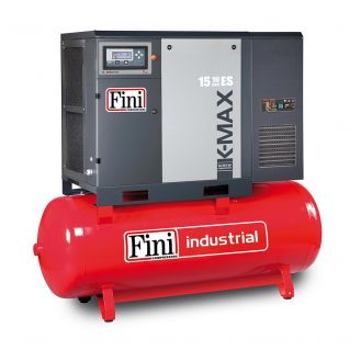 Compresor cu surub, turatie variabila, Fini K-MAX 15-10-500 ES VS, 15kW, 500 l, 10 bar, 2100 / 840 l/min, cu uscator