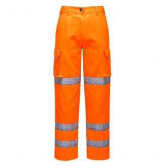 Pantaloni de dama Hi-Vis Portwest LW71ORRXL, culoare portocaliu, marime XL, talie normala
