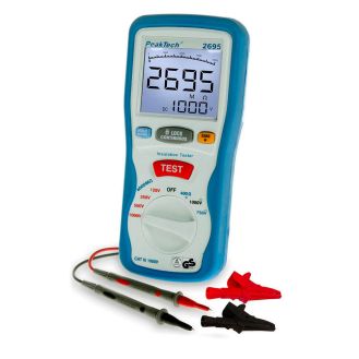Tester rezistenta izolatie Peaktech P_2695, 125/250/500/1000 V /4000 MΩ