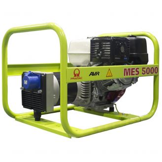 Generator de curent pe benzina PRAMAC MES5000_AVR, portabil, monofazat, 5.1 kVA, modul AVR