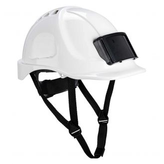 Casca protectie Portwest Endurance cu suport ecuson PB55WHR, culoare alb