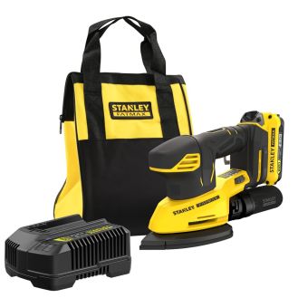 Masina de slefuit Stanley Fatmax V20 SFMCW221D1S, 1 acumulator Li-Ion 18V / 2.0 Ah, incarcator, 9000-12000 rpm, geanta textila