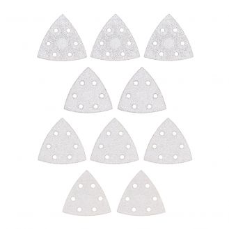 Set 10 foi abrazive delta Stanley STA32348, 94x94x94 mm, granulatie mixta