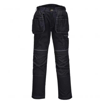 Pantaloni de lucru cu buzunare Portwest T602BKS42, culoare negru, marime 42, talie joasa