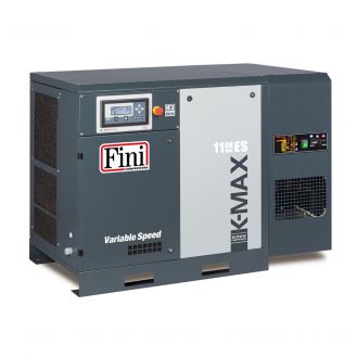 Compresor cu surub, turatie variabila, Fini K-MAX 11-08 ES VS, 11 kW, 8 bar, 1700 / 680 l/min, cu uscator