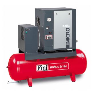 Compresor de aer cu surub Fini MICRO SE 2.2-10M-200 ES, 400 V, 200 l, 2.2 kW, 10 bar, 240 l/min, cu uscator