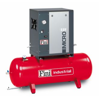 Compresor de aer cu surub Fini MICRO SE 2.2-08-200, 400 V, 200 l, 2.2 kW, 8 bar, 325 l/min