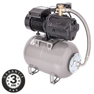 Hidrofor cu pompa autoamorsanta Wasserkonig WSK4348-25, corp fonta, putere 1000 W, debit 4320 l/h, inaltime refulare 48 m, vas de expansiune 24 litri
