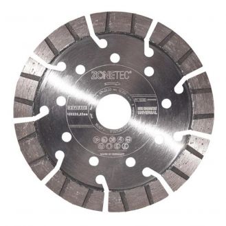 Disc diamantat Zonetec ZA241STU12513922, pentru beton armat, taiere segmentata, D 125x22.3x13 mm