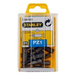 Set 25 biti Stanley 1-68-945, 25 mm, 1/4", PZ1, fixare C6.3