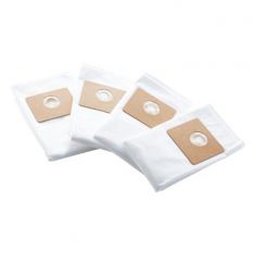 Set 4 saci pentru aspirator Nilfisk 107417195, confectionati din material textil, cu capacitatea de 22 si 30 l