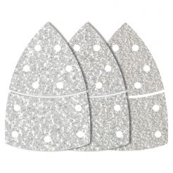 Set 15 foi abrazive Wolfcraft 1189000, Gr. 40, 80, 120, perforate, coala slefuire delta 95 mm + coala slefuire baza cu scai