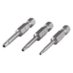 Set 3 biti siguranta Wolfcraft 1263000, profil hexagonal, lungime 50 mm