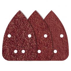 Set 10 foi abrazive Wolfcraft 1756000, Gr. 80/12/240, perforate, cu scai, 136x96 mm