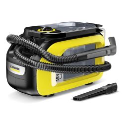 Aspirator cu spalare Karcher SE 3-18 Compact, cu acumulator 18 V/2.5 Ah si incarcator
