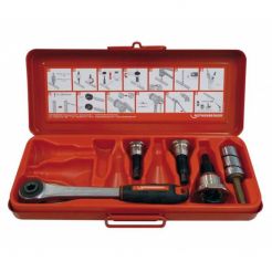 Dispozitiv pentru confectionat T-uri Rothenberger 22126 set: 12-15-18-22-28-35-42 mm