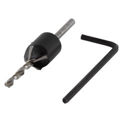 Burghiu pentru gaurire preliminara cu zencuitor Wolfcraft 2498000, D 3.2 - 12 mm, burghiu D 3.2 mm