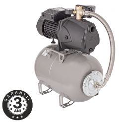 Hidrofor cu pompa autoamorsanta Wasserkonig 25LM4.6-53, fonta, putere 1250 W, debit 4620 l/h, inaltime refulare 53 m, vas de expansiune 24 l