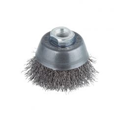 Perie de sarma Wolfcraft 2702000, tip oala, D 70 mm, pentru polizoare unghiulare, filet M14